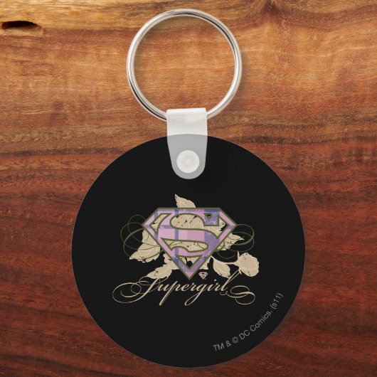 Supergirl-Blume Schlüsselanhänger (Vorderseite)