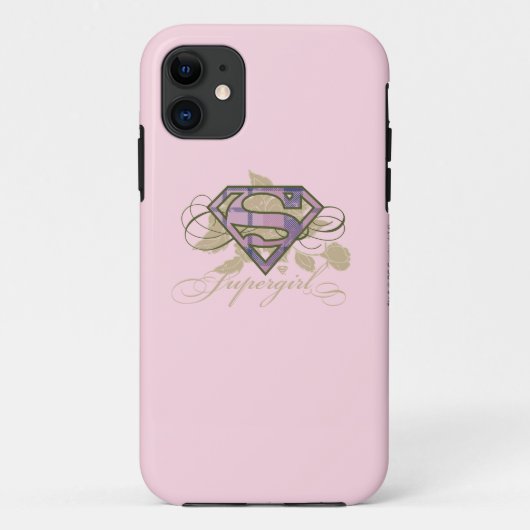 Supergirl Blumen Case-Mate iPhone Hülle (Rückseite)