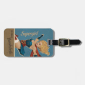 Supergirl Bombshell Gepäckanhänger (Vorderseite horizontal)