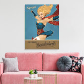 Supergirl Bombshell Leinwanddruck (Insitu (Wohnzimmer))