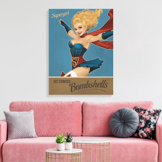 Supergirl Bombshell Leinwanddruck (Insitu (Wohnzimmer))