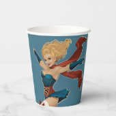 Supergirl Bombshell Pappbecher (Rückseite)
