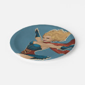 Supergirl Bombshell Pappteller (Schrägansicht)