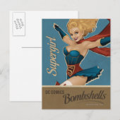 Supergirl Bombshell Postkarte (Vorne/Hinten)