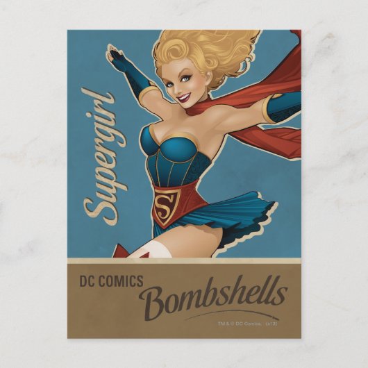 Supergirl Bombshell Postkarte (Vorderseite)