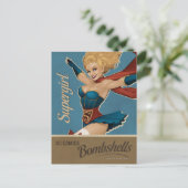 Supergirl Bombshell Postkarte (Stehend Vorderseite)
