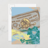 Supergirl Box Seat Blue Postkarte (Vorne/Hinten)