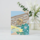 Supergirl Box Seat Blue Postkarte (Stehend Vorderseite)