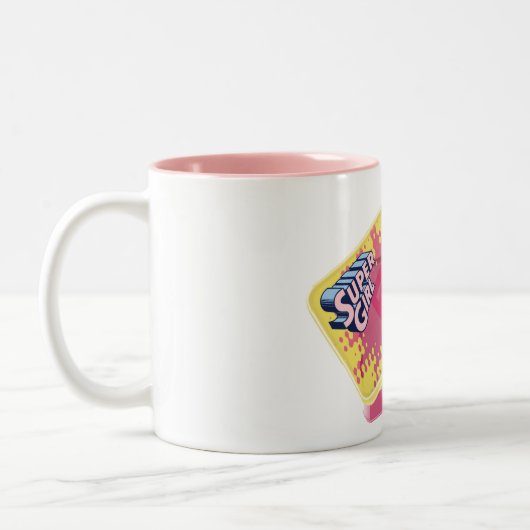 Supergirl Box Zweifarbige Tasse (Links)