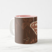Supergirl Brown Bird Zweifarbige Tasse (Vorderseite Links)