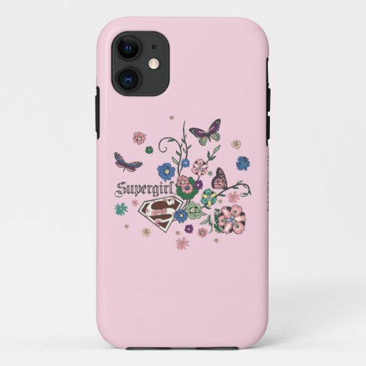Supergirl Butterflies Case-Mate iPhone Hülle (Rückseite)