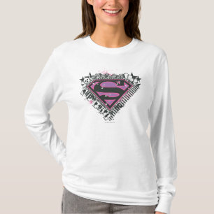 Supergirl Button-Logo T-Shirt