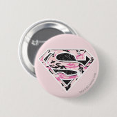 Supergirl Camouflage Logo Button (Vorne & Hinten)