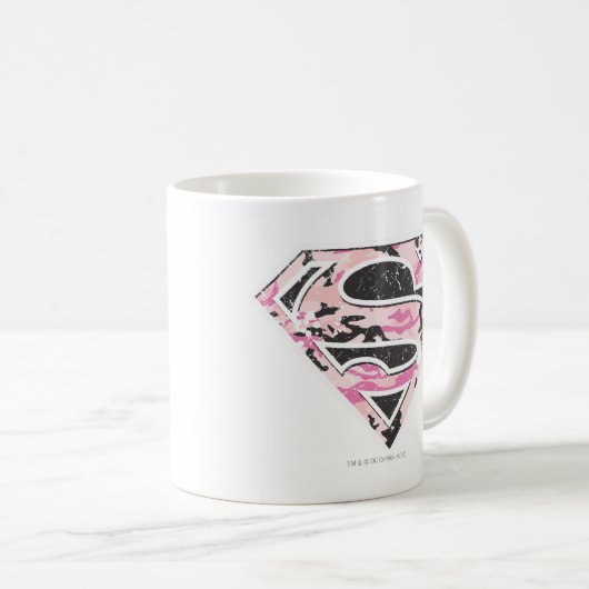 Supergirl Camouflage Logo Kaffeetasse (VorderseiteRechts)