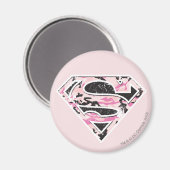 Supergirl Camouflage Logo Magnet (Vorderseite/Rückseite)