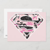 Supergirl Camouflage Logo Postkarte (Vorne/Hinten)