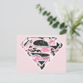 Supergirl Camouflage Logo Postkarte (Stehend Vorderseite)
