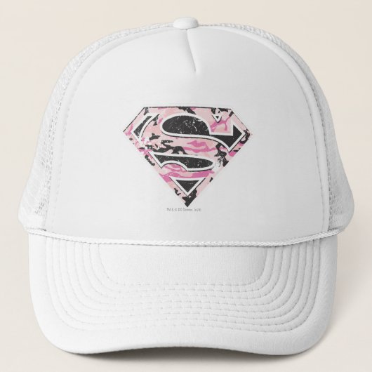 Supergirl Camouflage Logo Truckerkappe (Vorderseite)