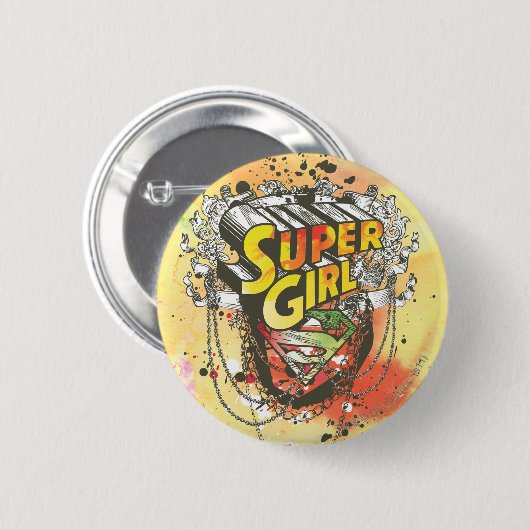 Supergirl Chains Button (Vorne & Hinten)