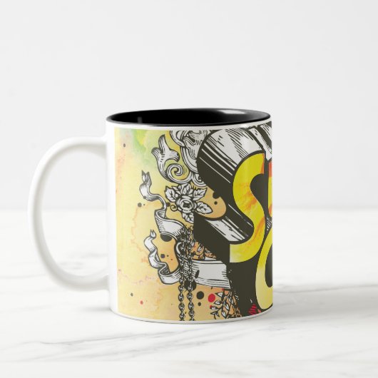 Supergirl Chains Zweifarbige Tasse (Links)