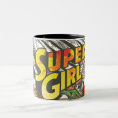 Supergirl Chains Zweifarbige Tasse (Mittel)