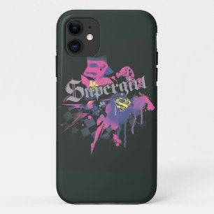 Supergirl Checkered Spritzer Case-Mate iPhone Hülle