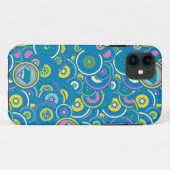 Supergirl Circle Blue Muster Case-Mate iPhone Hülle (Rückseite (Horizontal))