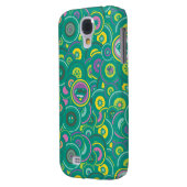 Supergirl Circle Green Muster Case-Mate Samsung Galaxy Hülle (Rückseite Links)