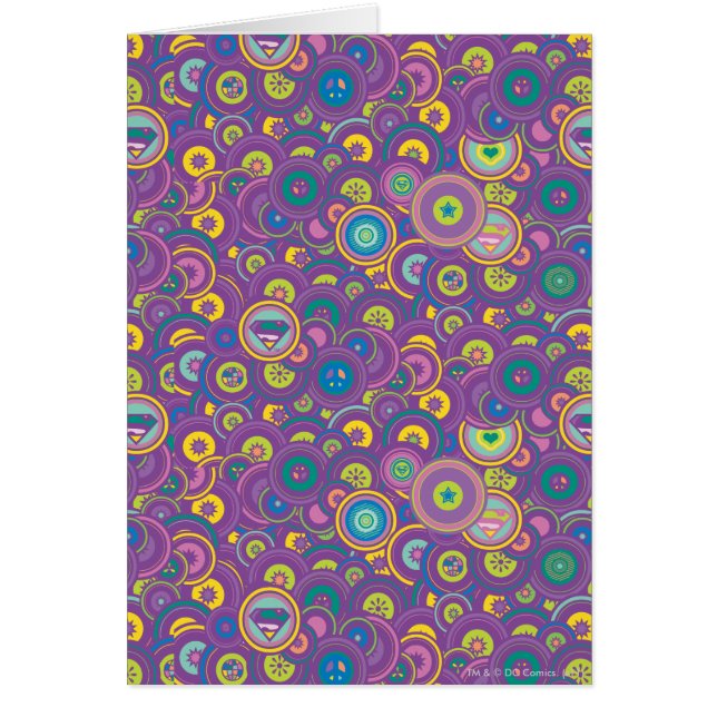 Supergirl Circle Lila Muster (Vorne)