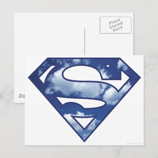 Supergirl Cloud Logo Postkarte (Vorne/Hinten)