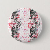 Supergirl Collage Pattern Button (Vorderseite)