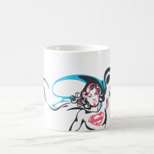 Supergirl Color Splash Pose 2 Kaffeetasse
