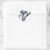 Supergirl Color Splash Pose 3 Runder Aufkleber (Tasche)