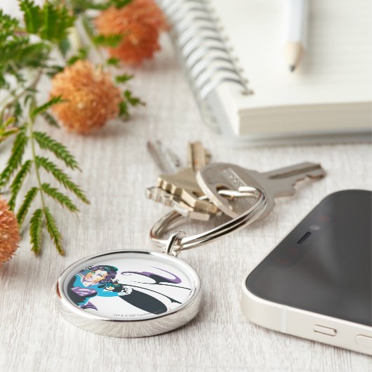 Supergirl Color Splash Pose 4 Schlüsselanhänger (Seite)