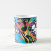 Supergirl Color Splash Swirls Pattern 1 Kaffeetasse (Mittel)