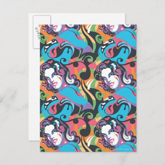 Supergirl Color Splash Swirls Pattern 1 Postkarte (Vorne/Hinten)