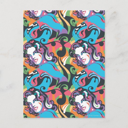 Supergirl Color Splash Swirls Pattern 1 Postkarte (Vorderseite)