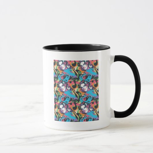 Supergirl Color Splash Swirls Pattern 1 Tasse (Rechts)