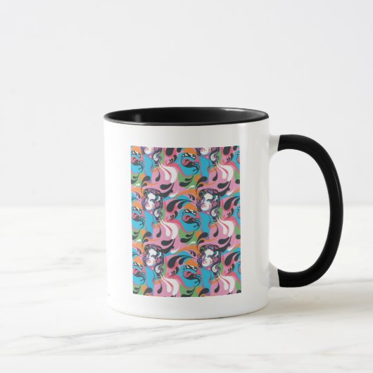 Supergirl Color Splash Swirls Pattern 2 Tasse (Rechts)