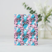 Supergirl Color Splash Swirls Pattern 7 Postkarte (Stehend Vorderseite)