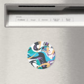 Supergirl Color Splash Wirbel 1 Magnet (In Situ (Geschirrspüler))