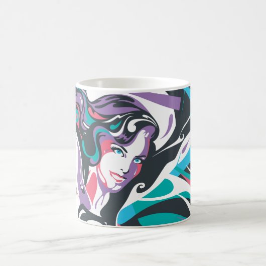 Supergirl Color Splash Wirbel 2 Kaffeetasse (Mittel)