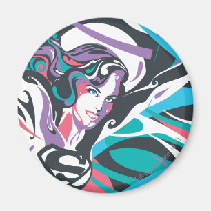 Supergirl Color Splash Wirbel 2 Magnet