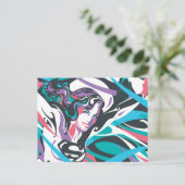 Supergirl Color Splash Wirbel 2 Postkarte (Stehend Vorderseite)