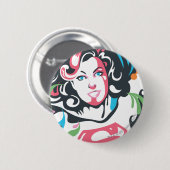 Supergirl Color Splash Wirbel 3 Button (Vorne & Hinten)