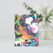 Supergirl Color Splash Wirbel 4 Postkarte (Stehend Vorderseite)