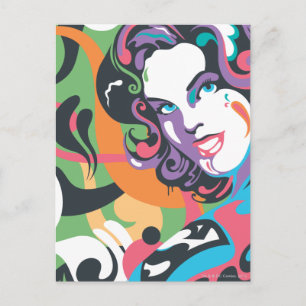 Supergirl Color Splash Wirbel 4 Postkarte