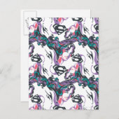 Supergirl Color Splash Wirbel Muster 3 Postkarte (Vorne/Hinten)
