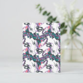 Supergirl Color Splash Wirbel Muster 3 Postkarte (Stehend Vorderseite)