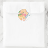 Supergirl Colorful Cloud Logo Runder Aufkleber (Tasche)